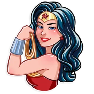 💪-Wonder Woman, Telegram Sticker