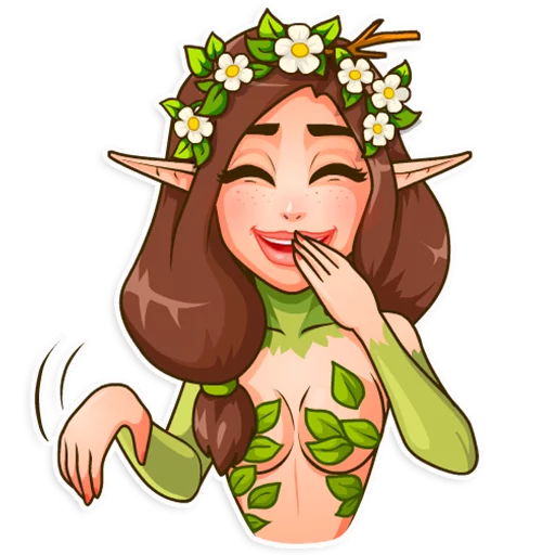 Wood Nymph, telegram sticker