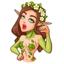 🙄-Wood Nymph, Telegram Sticker