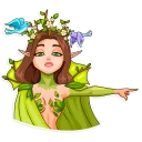 👸-Wood Nymph, Telegram Sticker