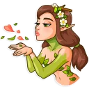 😘-Wood Nymph, Telegram Sticker