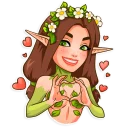 😍-Wood Nymph, Telegram Sticker