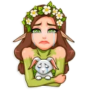 😭-Wood Nymph, Telegram Sticker