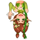 👋-Wood Nymph, Telegram Sticker