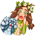 😱-Wood Nymph, Telegram Sticker