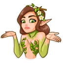 👀-Wood Nymph, Telegram Sticker