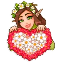 🌺-Wood Nymph, Telegram Sticker