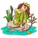 😢-Wood Nymph, Telegram Sticker