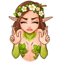 😖-Wood Nymph, Telegram Sticker