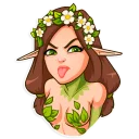 😛-Wood Nymph, Telegram Sticker