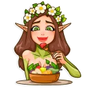 🍎-Wood Nymph, Telegram Sticker