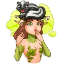 🤢-Wood Nymph, Telegram Sticker