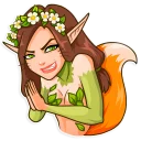 🦊-Wood Nymph, Telegram Sticker