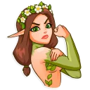 💪-Wood Nymph, Telegram Sticker