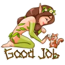 🤚-Wood Nymph, Telegram Sticker