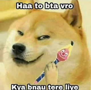 😂-@stickerbags Cheems Doge Pack 2 (@CalsiBot), Telegram Sticker