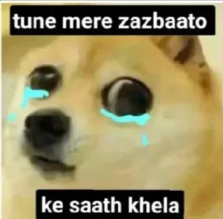 😭-@stickerbags Cheems Doge Pack 2 (@CalsiBot), Telegram Sticker