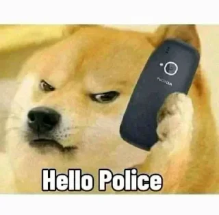 👮‍♂-@stickerbags Cheems Doge Pack 2 (@CalsiBot), Telegram Sticker