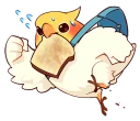 👜-Coca Bird (Xane's Edit), Telegram Sticker