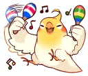 🎧-Coca Bird (Xane's Edit), Telegram Sticker