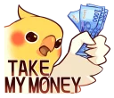 💰-Coca Bird (Xane's Edit), Telegram Sticker