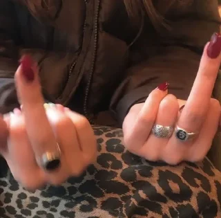 🖕-you are a cutie, Telegram Sticker