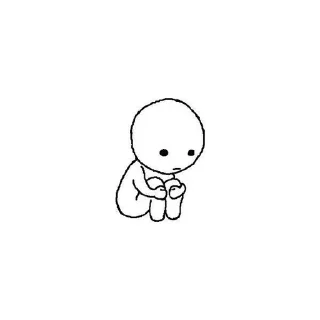 😔-you are a cutie, Telegram Sticker
