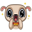 😄-Zac The Pug, Telegram Sticker