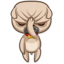 😑-Zac The Pug, Telegram Sticker