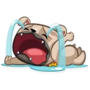 😭-Zac The Pug, Telegram Sticker