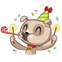 🎉-Zac The Pug, Telegram Sticker