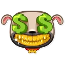 💰-Zac The Pug, Telegram Sticker