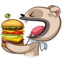 🍔-Zac The Pug, Telegram Sticker