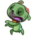 😵-Zac The Pug, Telegram Sticker
