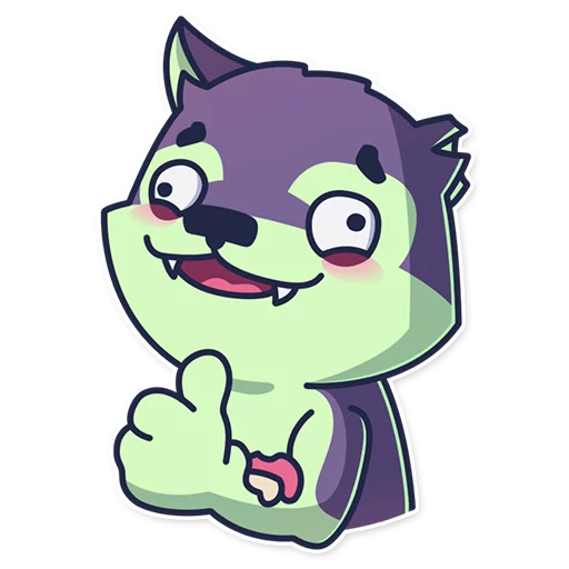 Creepy Wolf, telegram sticker