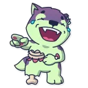 😂-Creepy Wolf, Telegram Sticker