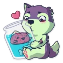 😘-Creepy Wolf, Telegram Sticker