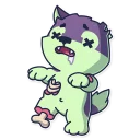 😲-Creepy Wolf, Telegram Sticker