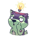 ☝-Creepy Wolf, Telegram Sticker