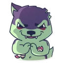 😈-Creepy Wolf, Telegram Sticker