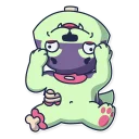 🙃-Creepy Wolf, Telegram Sticker
