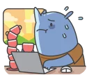 ☕️-Zoo Office, Telegram Sticker