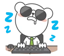 😴-Zoo Office, Telegram Sticker