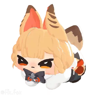 😡-Zenless Zone Zero @fixfox, Telegram Sticker