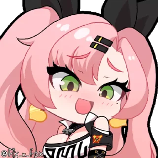 😍-Zenless Zone Zero @fixfox, Telegram Sticker
